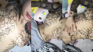 紋身妹子秀身材