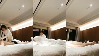 韓國大佬酒店和短髮騷婦約炮