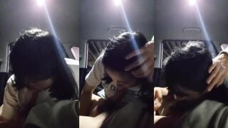 長相甜美的韓國妹妹在車上幫韓國大佬G神口交